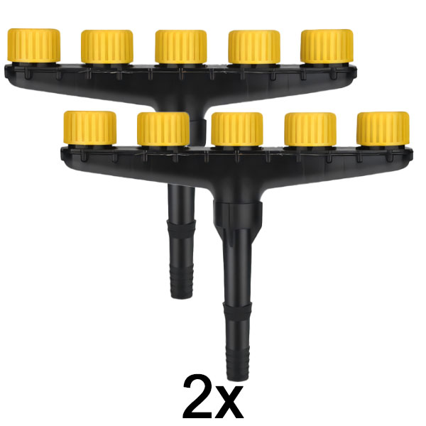 2x Multi uzgaļu šļūtenes smidzinātājs | SPRAYMASTER