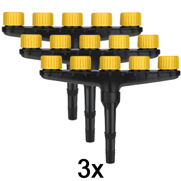 3x Multi uzgaļu šļūtenes smidzinātājs | SPRAYMASTER