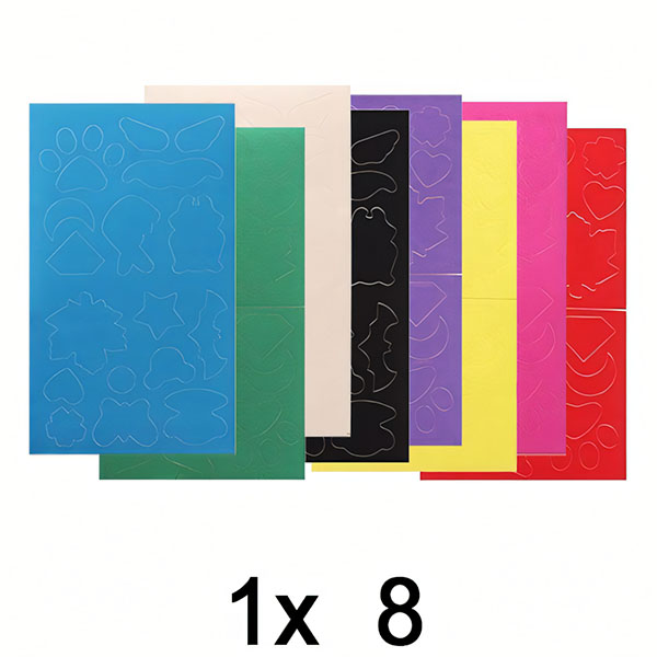 1x Uzlīmējami auduma labošanas plāksteri (8x dažādu krāsu) | ZAKRPKA
