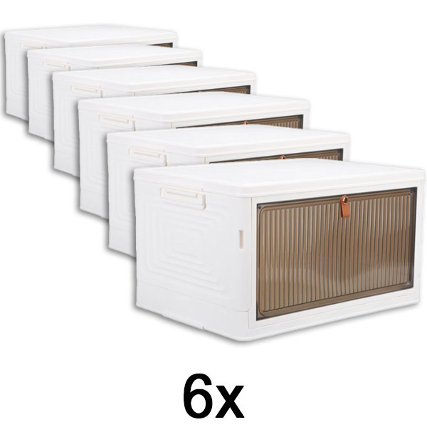 6x Uzglabāšanas kaste ar vāku | ORGABOX